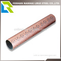 Bronze round nice pattern decorative stainless steel pipe tube